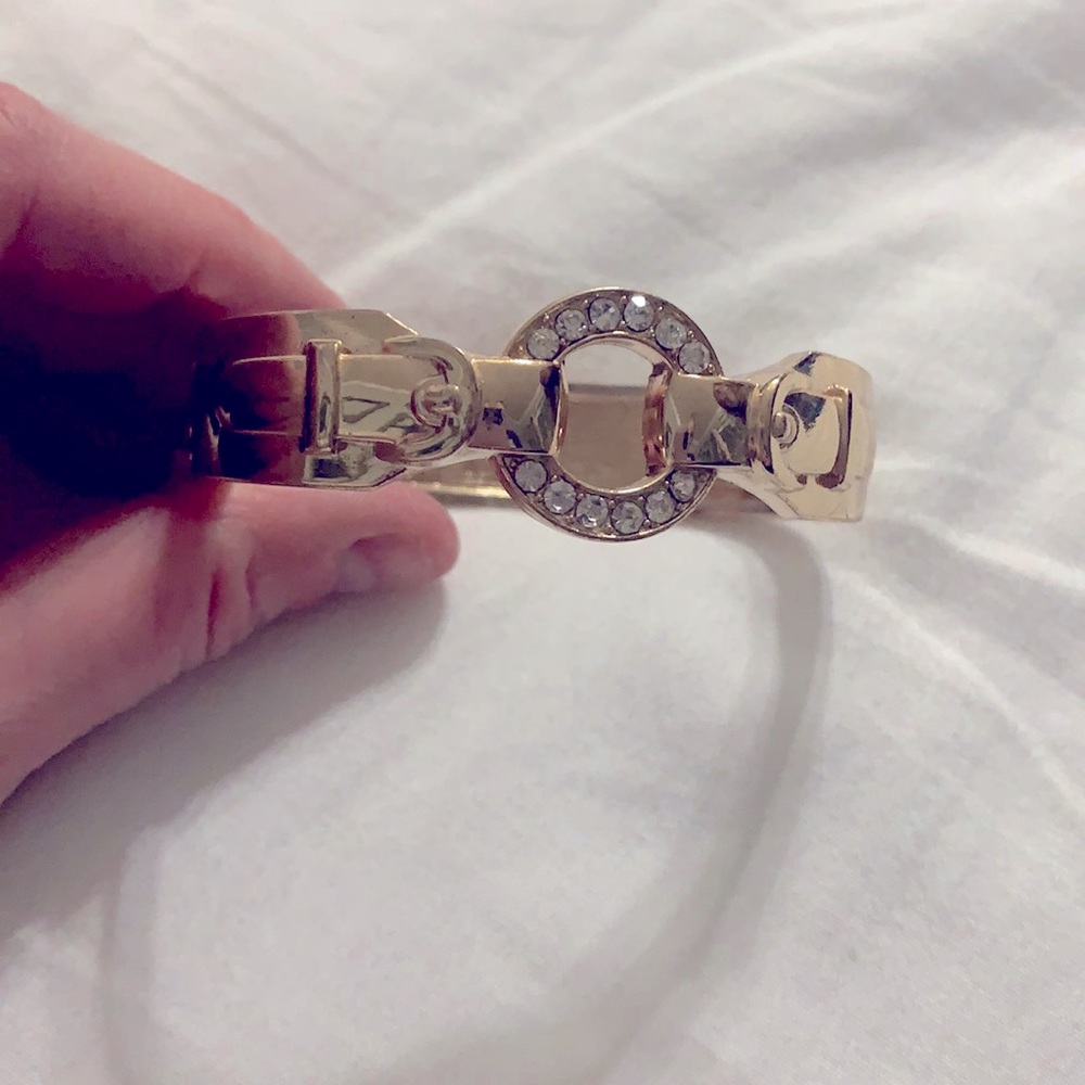 Gold hinge bracelet